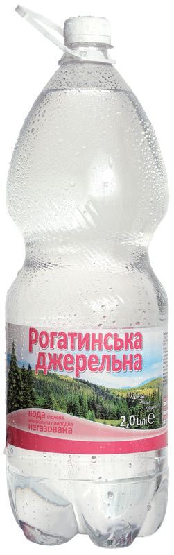 Вода мінеральна столова РОГАТИНСЬКА Джерельна 2л негазована